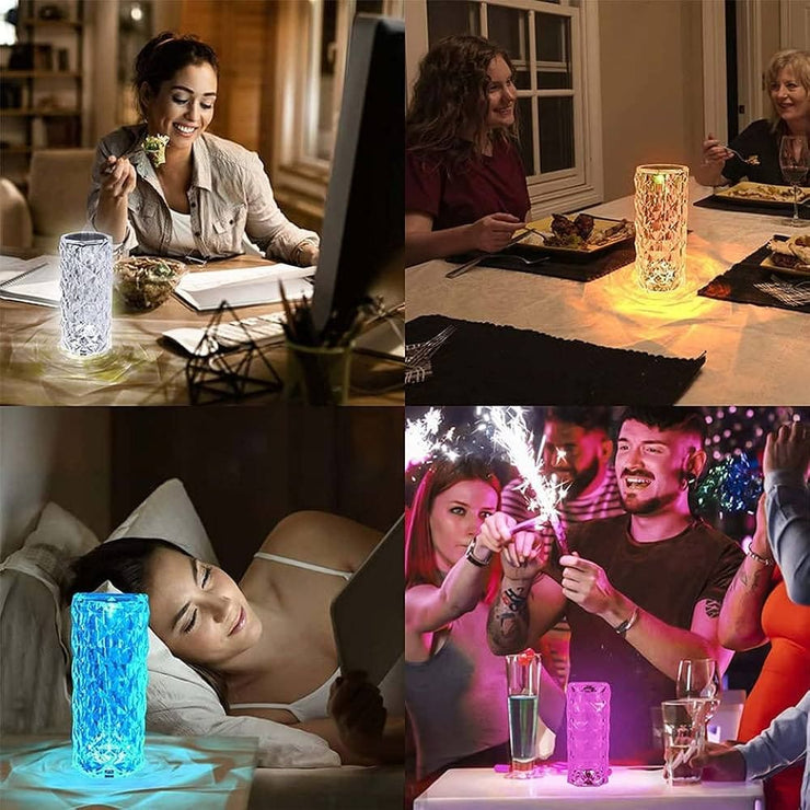 Rose Diamond Lamp with  16 RGB Colors