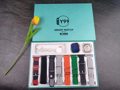 Y99 Ultra Smart watch with 8 Straps and Case